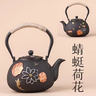 铁壶铸铁泡茶 烧水围炉煮茶壶 铁茶壶日式 家用生铁壶茶具
