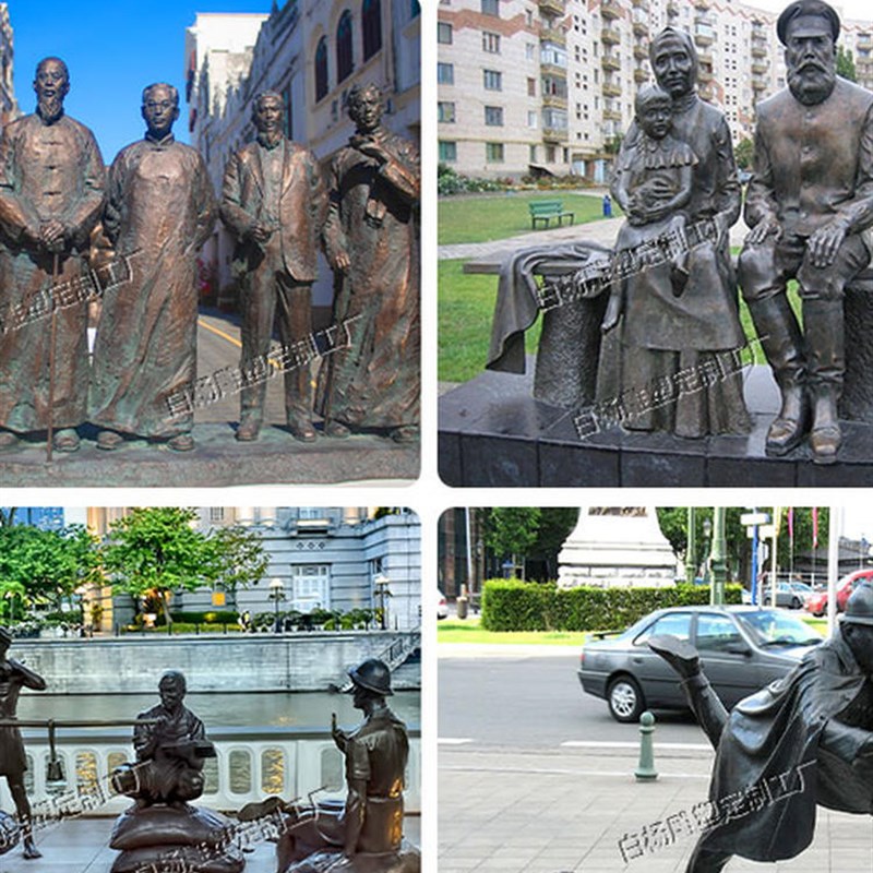 人物雕塑定制玻璃钢红军雕像农耕文化户外民俗大型人形铜像铸铜雕