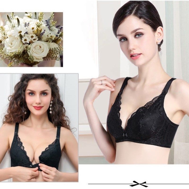 孕妇哺乳内衣哺乳红色薄款怀孕期结婚哺乳K文胸无钢圈聚拢哺乳胸