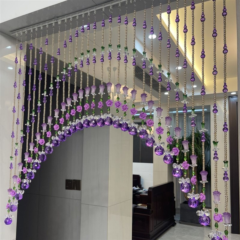 水晶珠帘门帘隔断帘