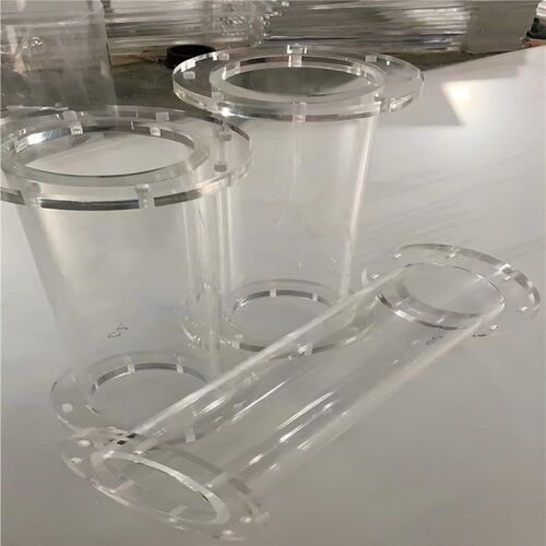 高透明亚克力有机玻璃空心管圆柱形过滤柱实验仪器半圆球加工定制