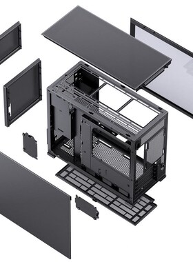 松水果D31黑色ATX35875机箱电式脑台机冷D41紧凑M副屏ITX机箱