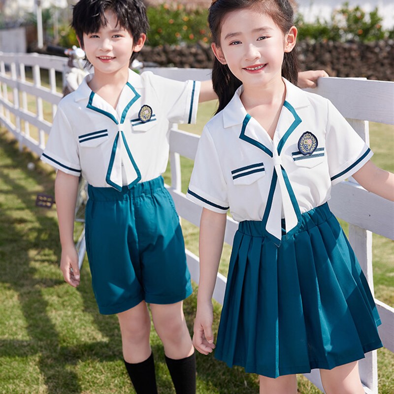 2024夏季新款学生校服套装幼儿园园服水手服六一表演毕业拍照影楼