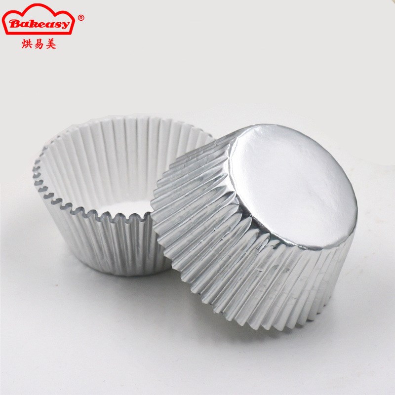 烘焙防油铝箔蛋糕纸托  银色蛋糕纸杯 烘焙DIY装饰纸杯1000只
