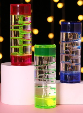 水滴沙漏中柱转盘滴螺旋滑梯油漏水漏计时器玩具礼品摆件装饰品