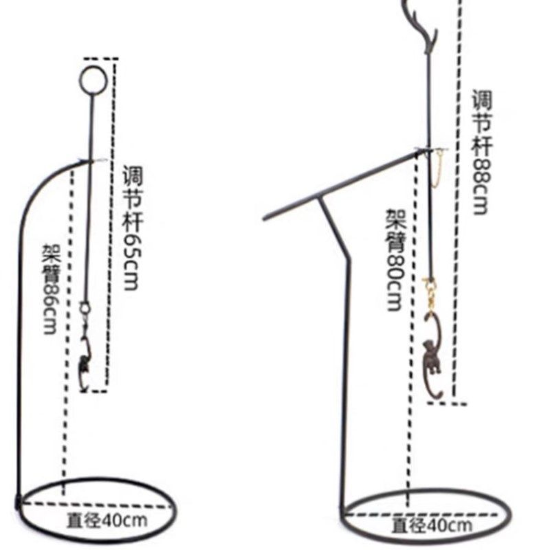 围炉煮茶自在钩茶室铁壶挂勾可调节吊钩炭炉壶吊架桌面火盆挂壶架,餐饮具,茶道/零配,淘宝优惠券,粉丝福利购,淘宝优惠卷