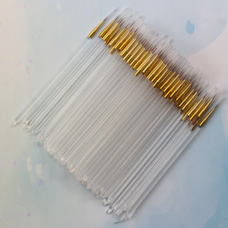 狼毫勾线毛笔小号描金毛笔工业点油漆美甲透明杆点梅小楷绘画
