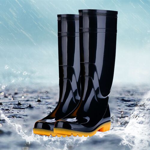 高帮劳保长筒雨鞋高筒防水防滑耐磨H雨靴水靴矿工靴印logo
