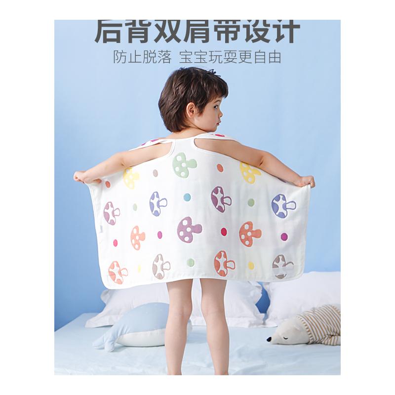 儿童睡袋夏季薄款宝宝睡觉护肚子防踢被神器防着凉婴儿肚兜围纱布