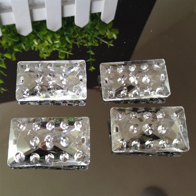 工厂销售30*50雨点长条水晶灯配件灯饰吊坠 圣诞婚庆散珠灯吊坠子