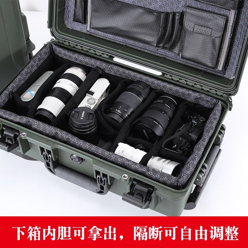 摄影相机防潮干燥箱镜头专用密封拉杆收纳箱户外器材设备保护箱