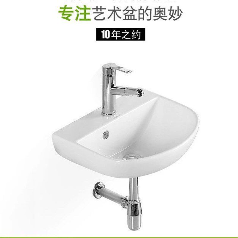 式洗脸盆迷你支架盆阳台挂盆小户型卫生间挂式洗手盆三角陶瓷凉压