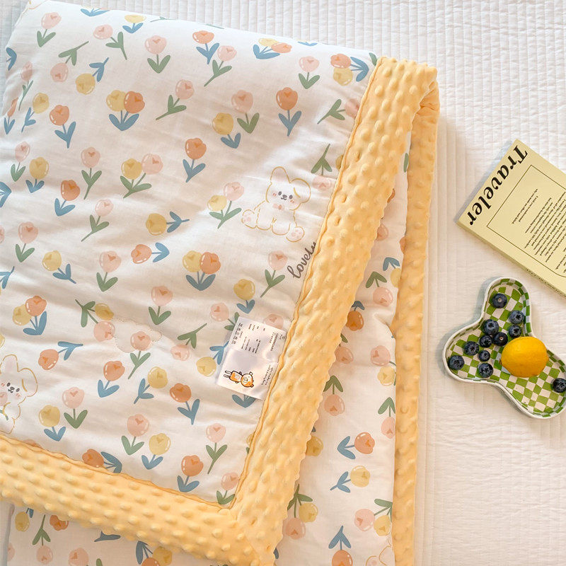 加厚夹棉宝宝豆豆毯双层纱布A类小被子儿童毯子毛毯安抚毯沙发盖,床上用品,休闲毯/毛毯/绒毯,淘宝优惠券,粉丝福利购,淘宝优惠卷