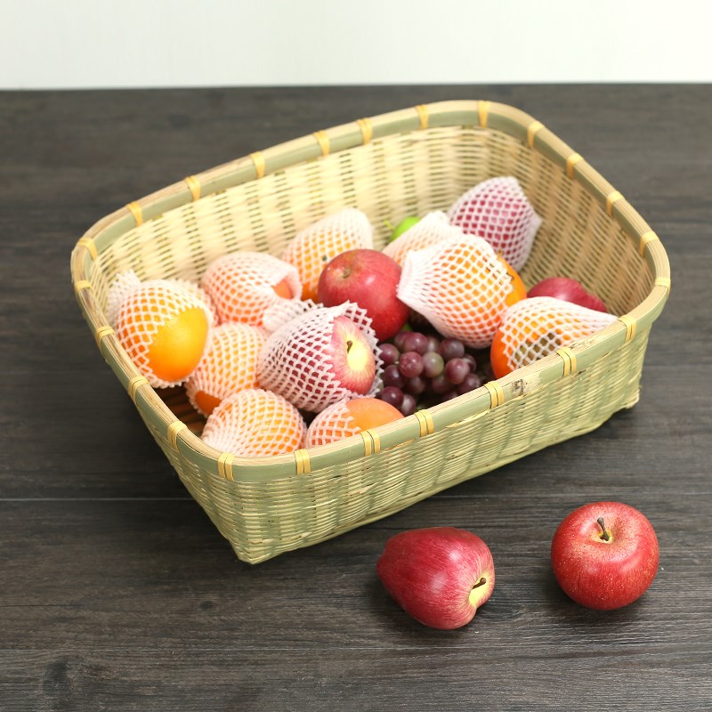 大竹筐竹编长方形宠物篮猫窝竹篮收纳筐鸡蛋篮手工竹编家用竹工艺