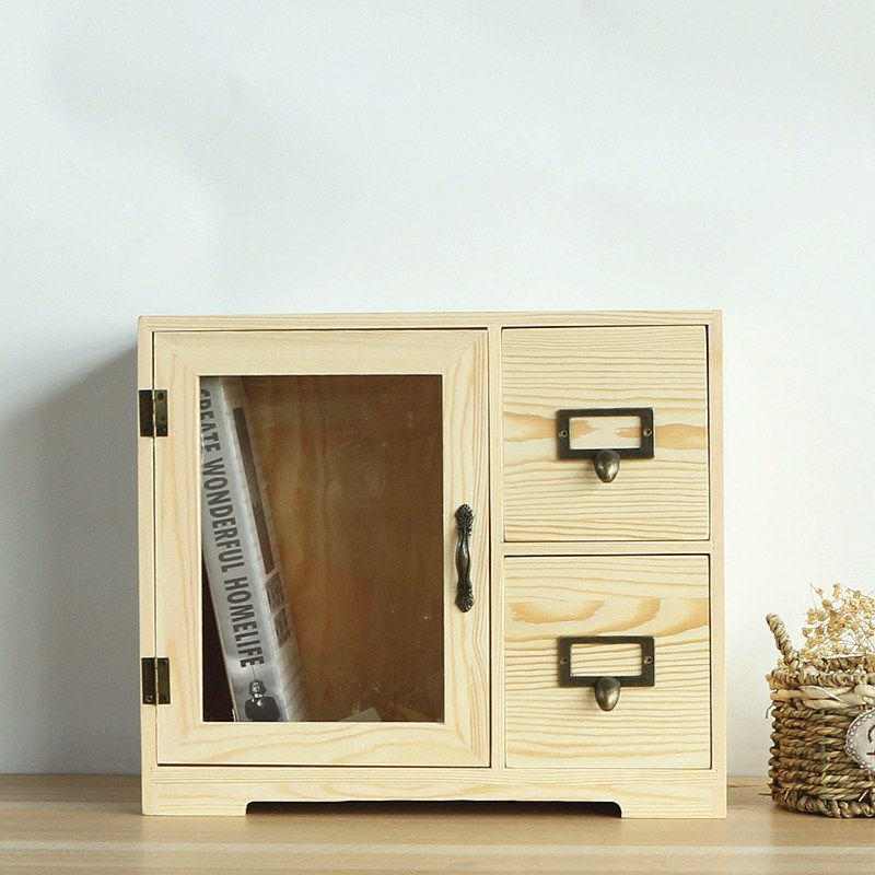 桌面抽屉式收纳盒实木收纳柜储物盒办公书桌杂物整理收纳盒置物架,收纳整理,桌面收纳盒,淘宝优惠券,粉丝福利购,淘宝优惠卷