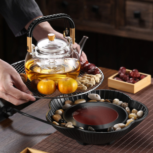 家用室内茶具新款 围炉煮茶烤火炉套装 煮茶器煮茶炉电陶炉器具全套