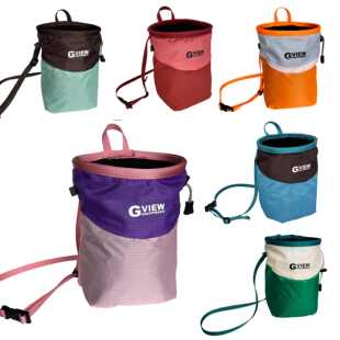 GVIEW/旗云 攀岩镁粉袋 Spring Chalk Bag 聚酯纤维PU防水涂层