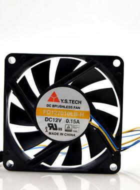 Y.S.TECH元山 7010 12V 0.15A FD127010LB-H 7CM超薄静音温控风扇