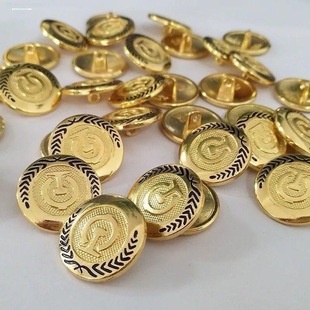 金属新款铁路制服扣子大衣衬衫纽扣高铁西服标志扣乘务员衣服纽扣