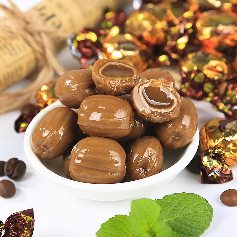 新货乌克兰进口Roshen滴滴香咖啡味夹心奶糖太妃糖硬糖喜糖散