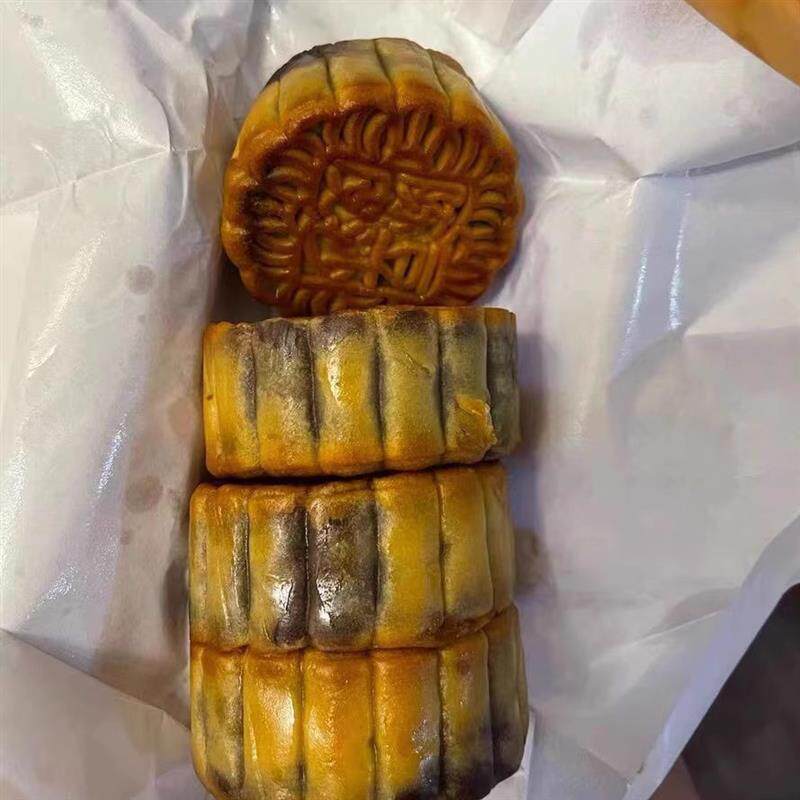 速发邑乡情新会网红陈皮豆沙月饼 东园睦洲黑豆沙 纯手工蛋黄冬蓉