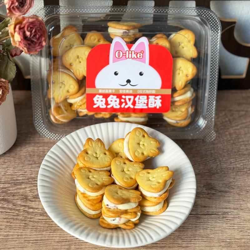 新日期OLIKE兔兔汉堡酥牛