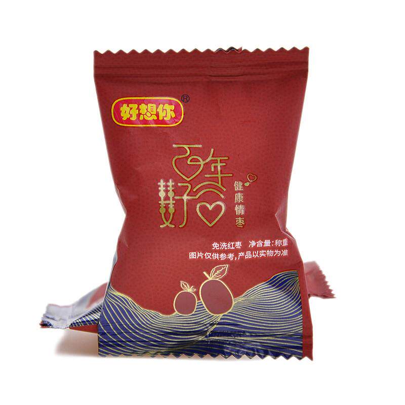 好想你健康情枣百年好合散装500g独立小包装结婚喜枣零食红枣年货