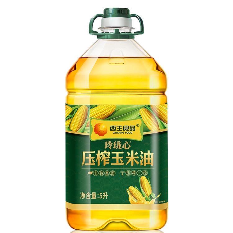 物理压榨玉米油西王玲珑心压榨玉米油5L/桶 非转基因 物理压