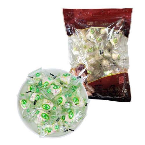 红松松子仁屋里香薄荷松仁粽子糖250g上海传统特产休闲糖果食