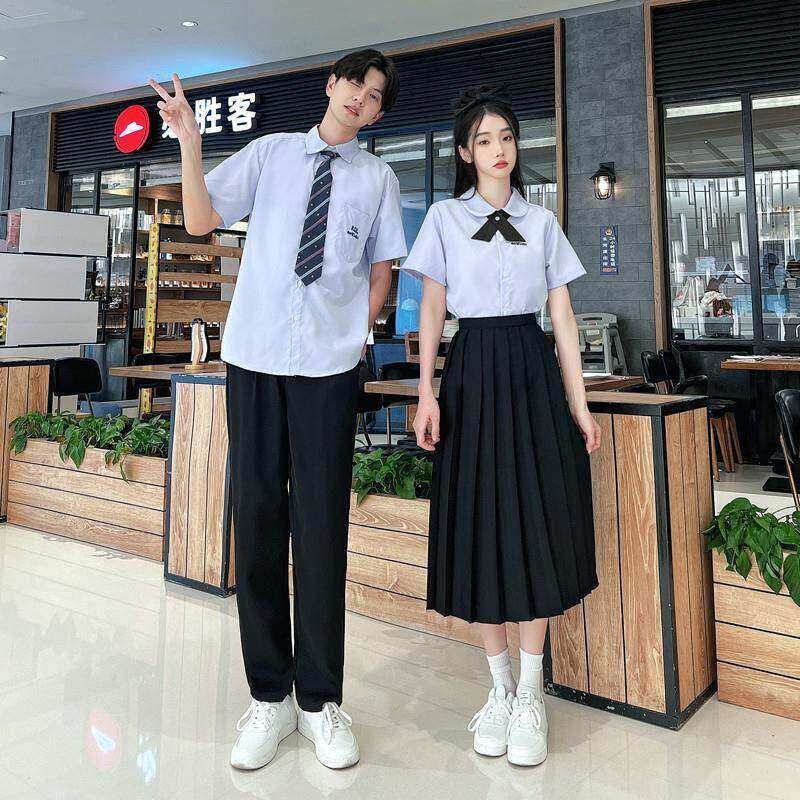毕业班服学院风合唱团演出服朗诵比赛初中高中学生运动会长裙套装