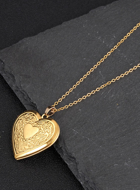 亚马逊跨境不锈钢银金色女款项链