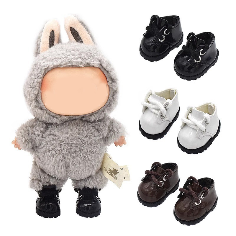 Labubu拉布布皮鞋8分BJD娃鞋