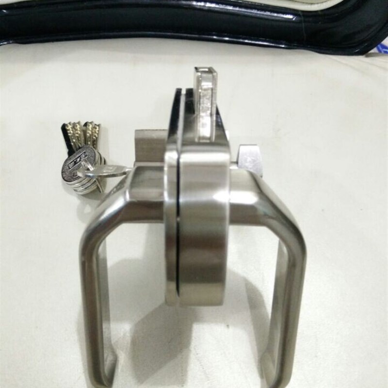 玻璃门执手锁弧形单开门玻璃门锁 钢化无框玻璃门锁 单门锁