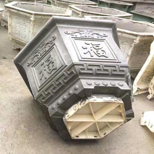 花盆模具盆水泥模具六角塑料模型做花盆磨具自制盆景混泥土磨具