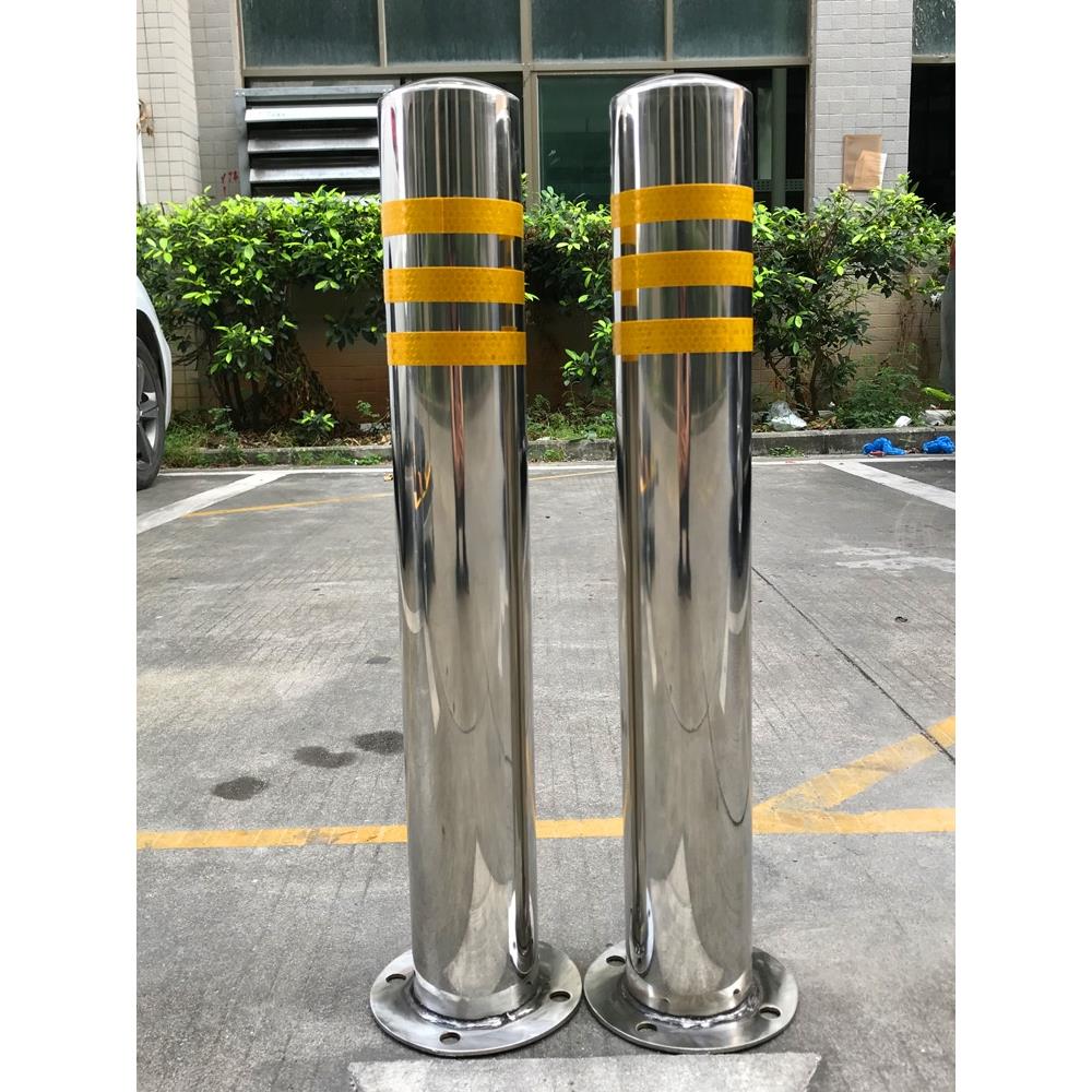 不锈钢防撞柱加厚钢管警示柱车位桩304隔离柱停车地桩201移动立柱
