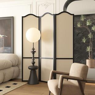 北欧极简实木屏风隔断客厅折叠移动卧室遮挡家用酒店房间装 饰入户