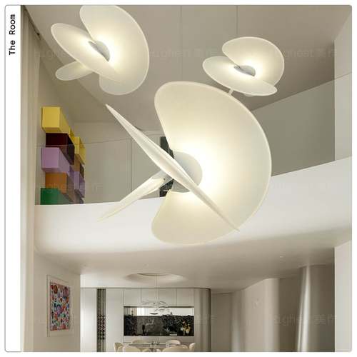 Levante创意挑空别墅覆式客厅吊灯设计师饭厅灯loft现代蚕丝灯具