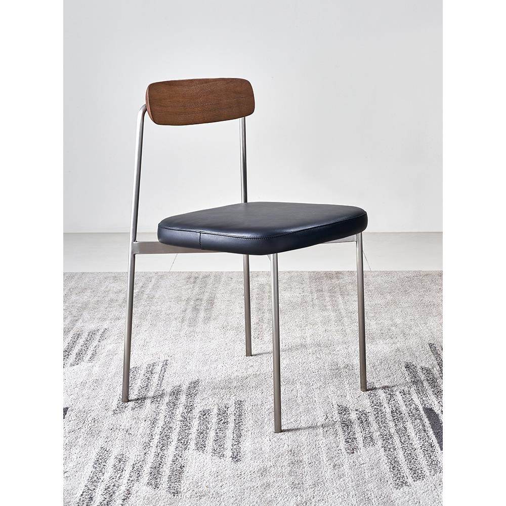 Aoezi Normcore现代餐椅中世纪意大利无障碍豪华不锈钢金属包豪斯