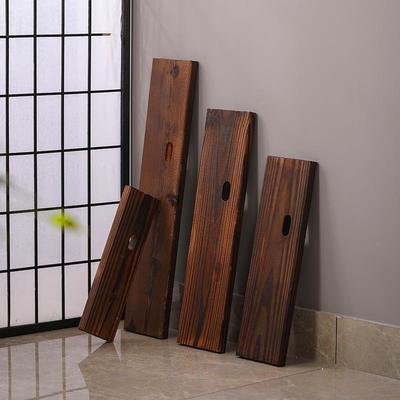 古法养鱼造景天然实木流水罐过滤摆件配件生态鱼缸鱼盆横杆碳化板