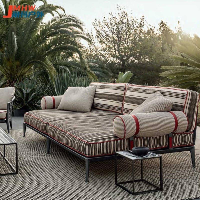 美式户外沙发庭院花园阳台咖啡厅露台休闲组合懒人室外家具三件套