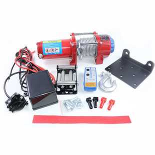 12v24v电动绞盘车载小吊机电动葫芦越野汽车牵引自救车载汽车绞盘