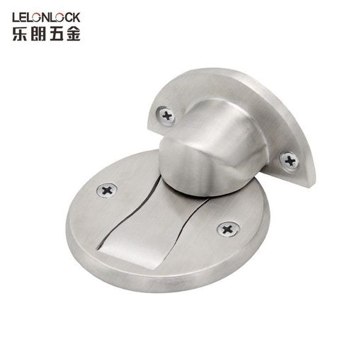 乐朗免打孔门吸强磁地吸 卫生间防碰撞阻器不锈钢304隐形门挡