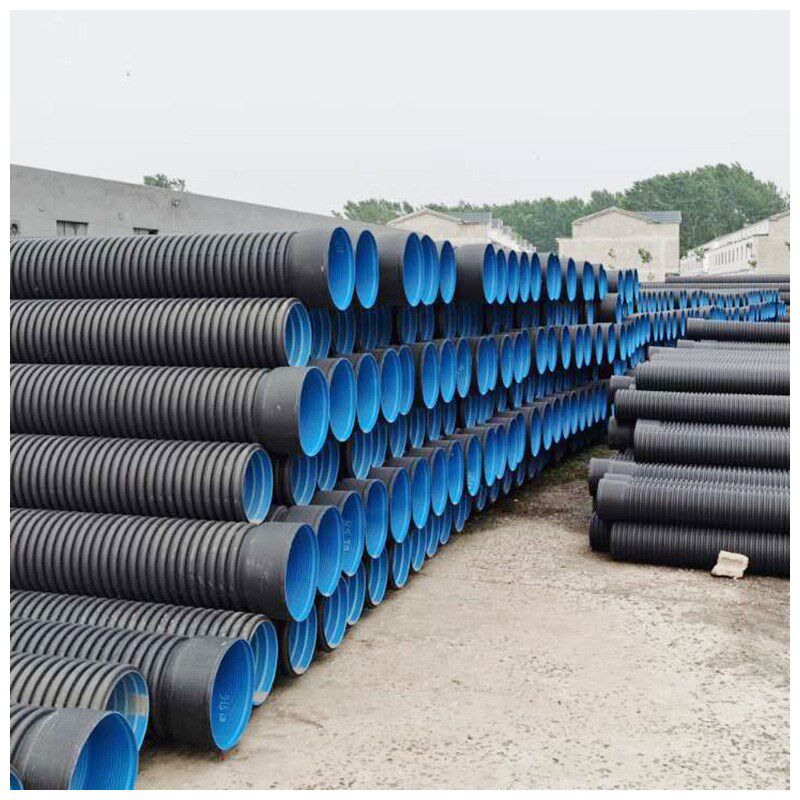 HDPE双壁波纹管 波纹排水排污管厂家供应 塑料排水管DN600pe