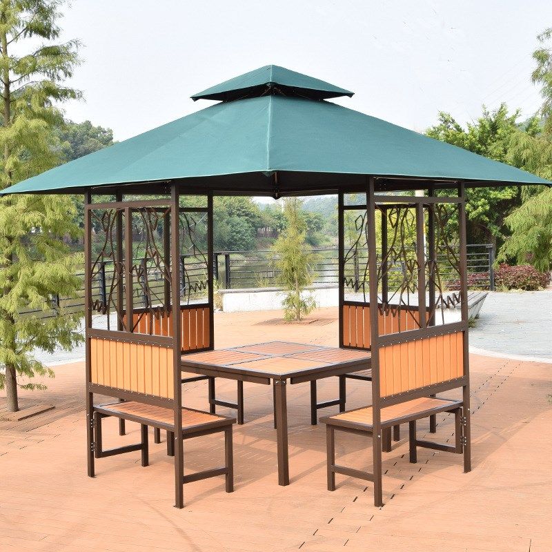 户外凉亭花鸟帐篷四角亭庭院小木屋阿高师傅香菇串扎丝扎