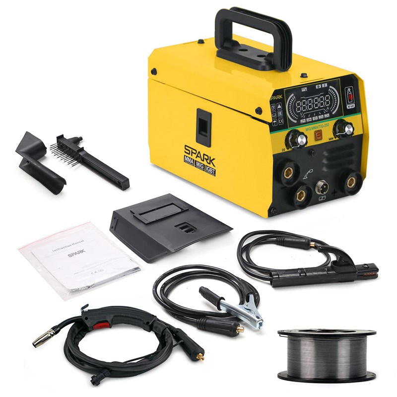 搜SPARK无气二保焊电焊机家用液晶屏气保焊MIG 250