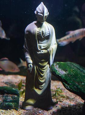 沙雕创意摆件我奥慈悲鱼缸造景摆件佛草缸车载车内装饰品男生礼物