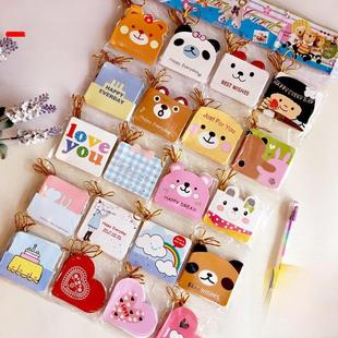 韩版卡通贺卡圣诞节礼物卡感恩祝福许愿卡片可挂树上小吊卡包邮