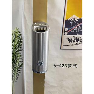 商用不锈钢挂墙式烟灰柱烟灰箱烟头收集器电线杆烟蒂盒丢烟灰缸盒