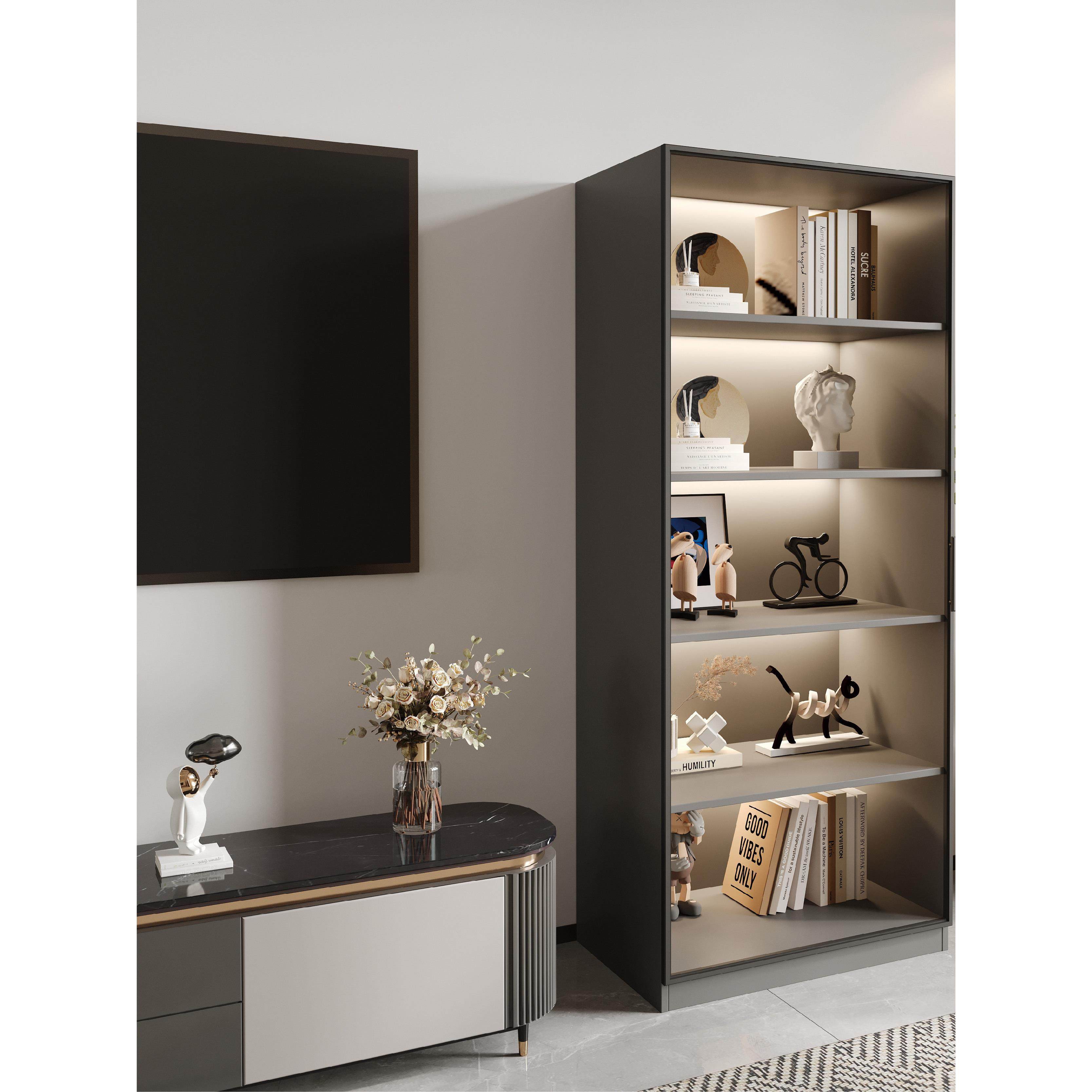 客厅落地高书柜靠墙带玻璃门展示柜电视背景墙玻璃柜半高书柜,住宅家具,组合书柜,淘宝优惠券,粉丝福利购,淘宝优惠卷