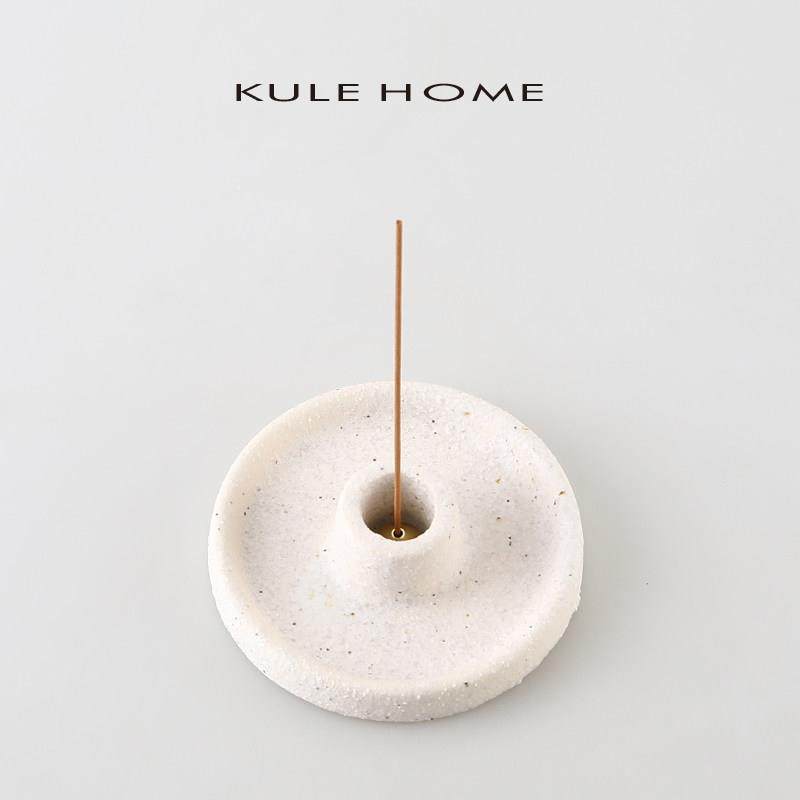 KULE HOME 日式禅意香插陶瓷线香炉家用室内蜡烛檀香沉香熏香盘托,家居饰品,香托/香盘/香座/香插,淘宝优惠券,粉丝福利购,淘宝优惠卷
